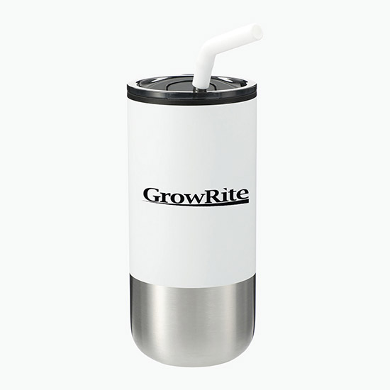 Lagom Tumbler with Stainless Straw - 16 oz - 24-Hour Production