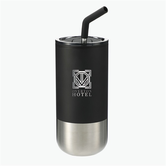 Lagom Tumbler with Stainless Straw - 16 oz - Engraved