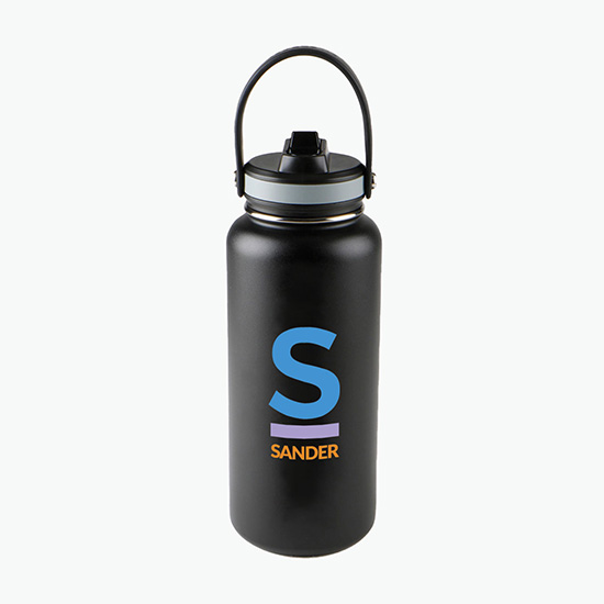 32 oz Basecamp® Ultra Tundra Bottle with Straw - Full Color - 24-Hour Production