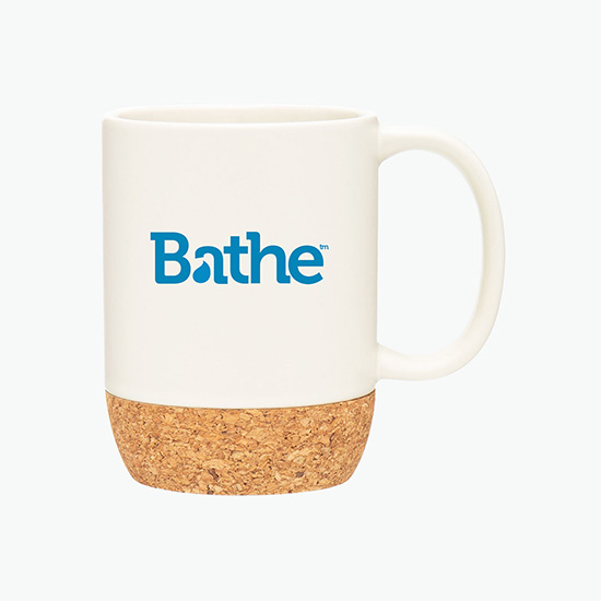 13 oz Beck Stoneware Mug with Cork Bottom