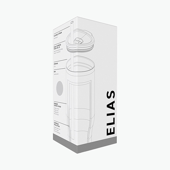 40 oz Elias Vacuum Insulated Tumbler - Foil