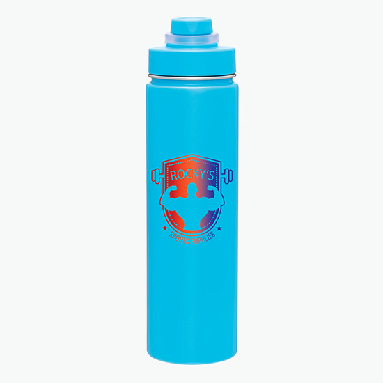 24 oz h2go Conquer Vacuum Bottle - Full Color