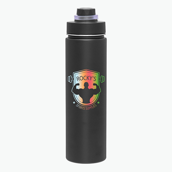 24 oz h2go Conquer Vacuum Bottle - Full Color