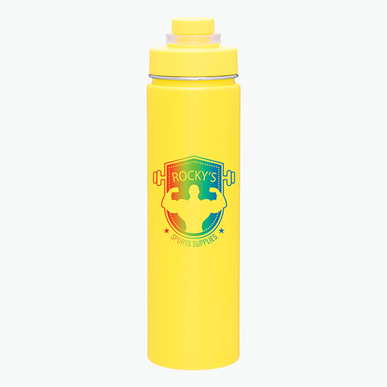24 oz h2go Conquer Vacuum Bottle - Full Color