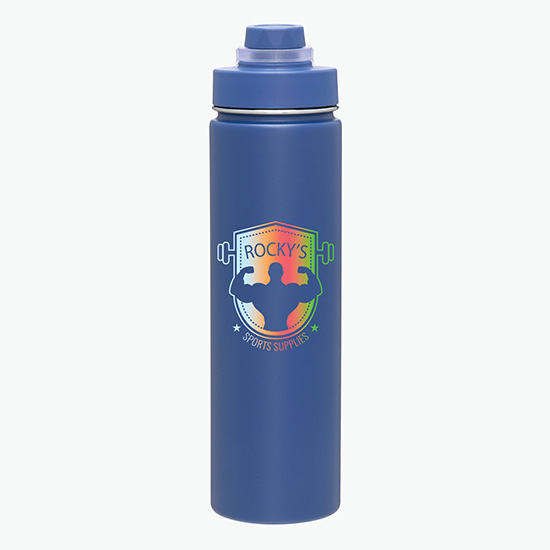 24 oz h2go Conquer Vacuum Bottle - Full Color