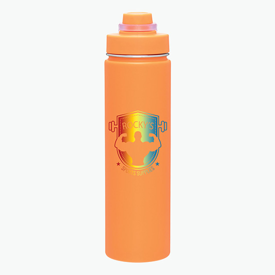 24 oz h2go Conquer Vacuum Bottle - Full Color
