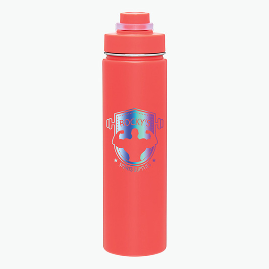 24 oz h2go Conquer Vacuum Bottle - Full Color