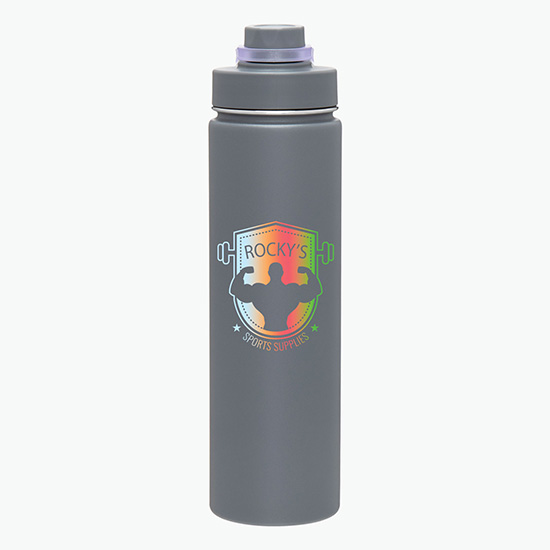 24 oz h2go Conquer Vacuum Bottle - Full Color