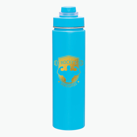 24 oz h2go Conquer Vacuum Bottle - Foil