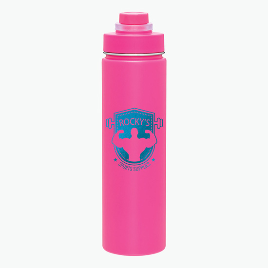 24 oz h2go Conquer Vacuum Bottle - Foil