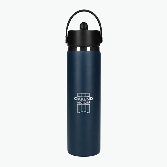 Hydro Flask® 24 oz Wide Mouth Bottle with Flex Straw Cap - Engraved - 24-Hour Production