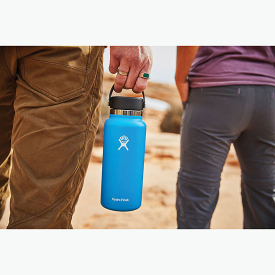 Hydro Flask® 32 oz Wide Mouth Bottle with Flex Cap - Engraved - 24-Hour Production