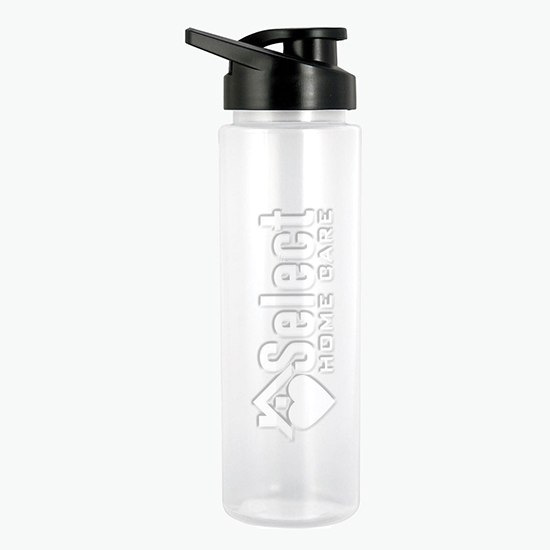 24 oz Debossed Bottle with Easy Pour Lid