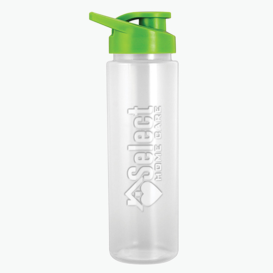 24 oz Debossed Bottle with Easy Pour Lid