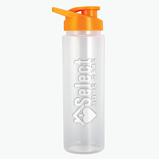 24 oz Debossed Bottle with Easy Pour Lid