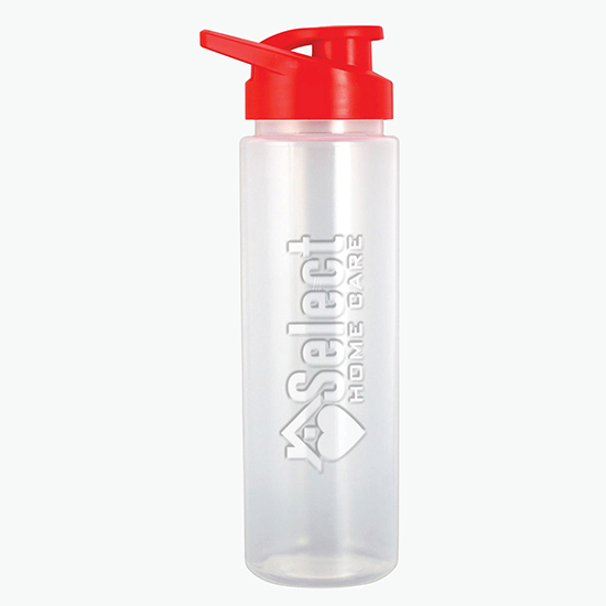 24 oz Debossed Bottle with Easy Pour Lid