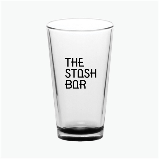 16 oz Clear Libbey Pint Glass with Colored Bottom