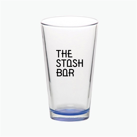 16 oz Clear Libbey Pint Glass with Colored Bottom