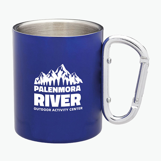 10 oz Stainless Mug with Carabiner Handle