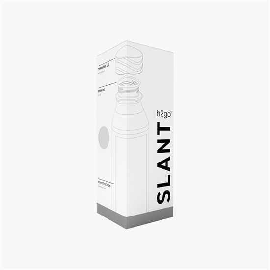 28 oz h2go Slant Stainless Bottle - Engraved