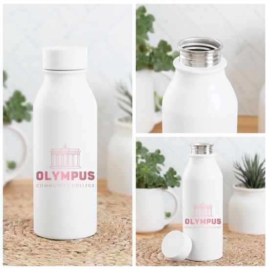 28 oz h2go Slant Stainless Bottle - Foil Imprint