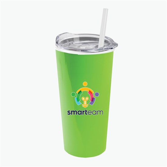 18 oz Road Master Tumbler with Slide Lid and Straw - Full Color