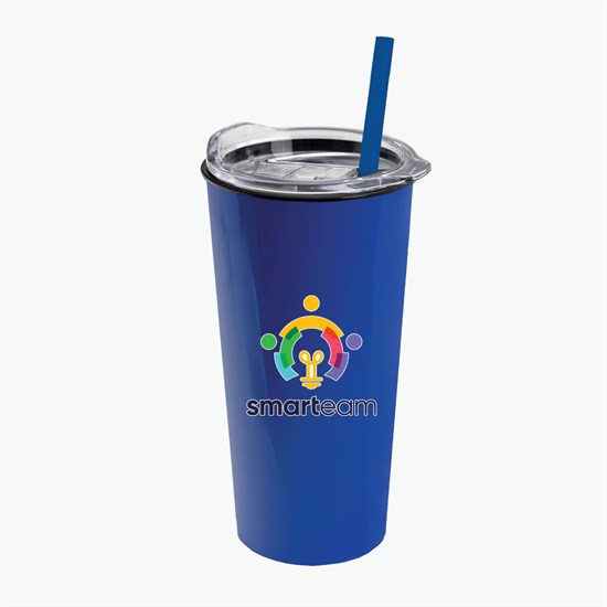 18 oz Road Master Tumbler with Slide Lid and Straw - Full Color