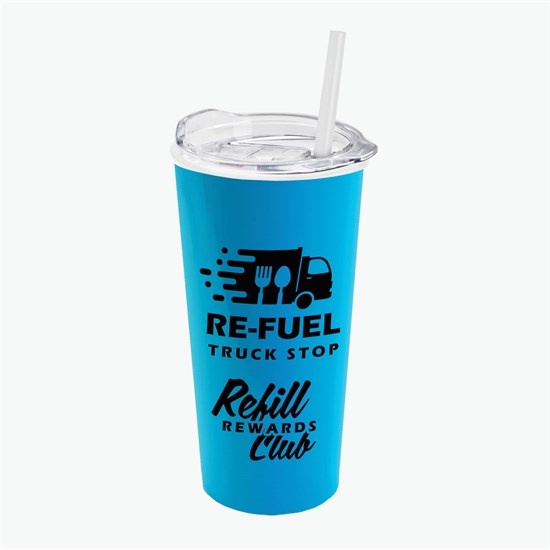 18 oz Road Master Tumbler with Slide Lid and Straw