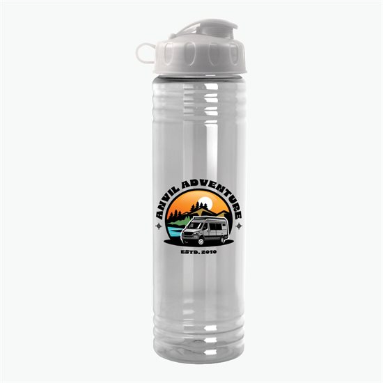24 oz Slim Fit Water Bottle with Flip Lid - Full Color