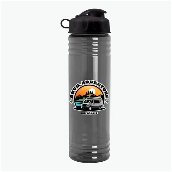 24 oz Slim Fit Water Bottle with Flip Lid - Full Color