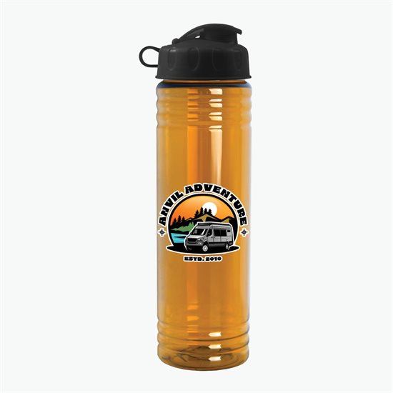 24 oz Slim Fit Water Bottle with Flip Lid - Full Color
