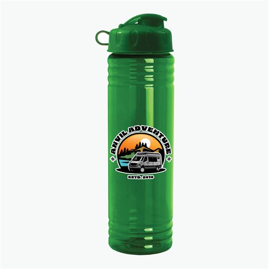 24 oz Slim Fit Water Bottle with Flip Lid - Full Color