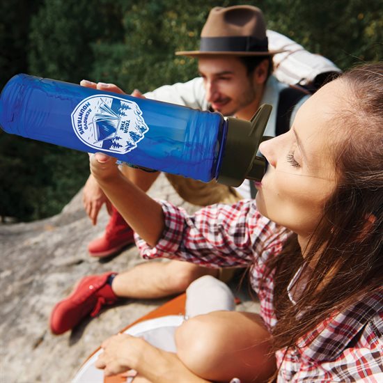 24 oz Slim Fit Water Bottle with Drink-Thru Lid - Full Color