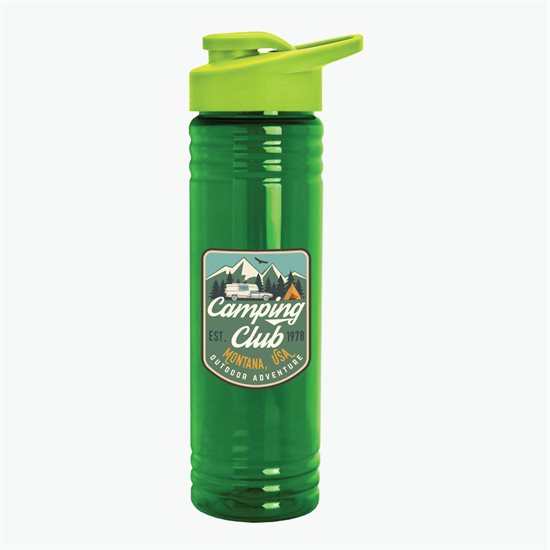 24 oz Slim Fit Water Bottle with Drink-Thru Lid - Full Color