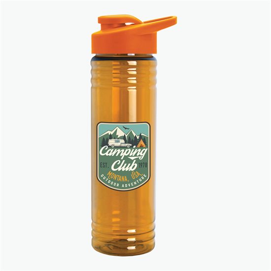 24 oz Slim Fit Water Bottle with Drink-Thru Lid - Full Color
