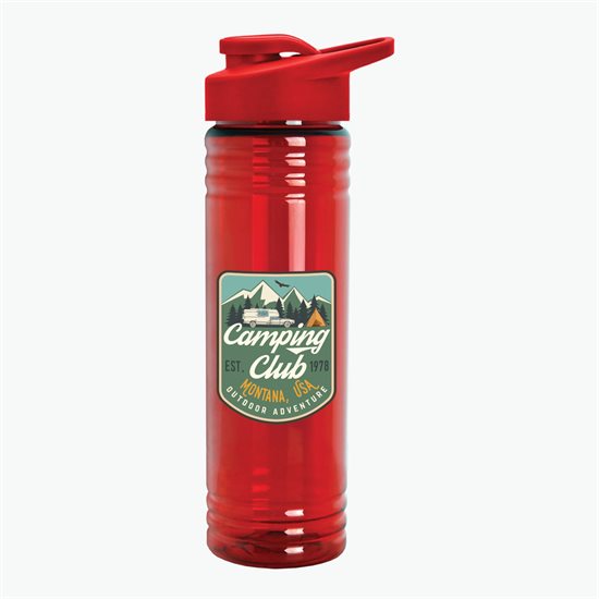 24 oz Slim Fit Water Bottle with Drink-Thru Lid - Full Color