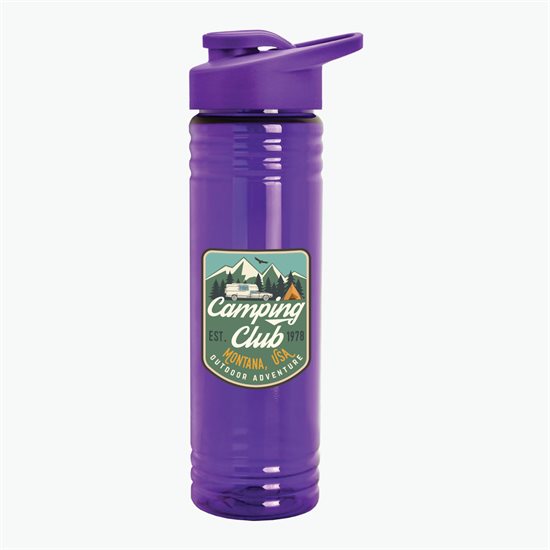 24 oz Slim Fit Water Bottle with Drink-Thru Lid - Full Color