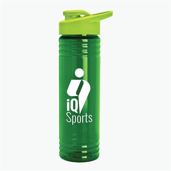 24 oz Slim Fit Water Bottle with Drink-Thru Lid