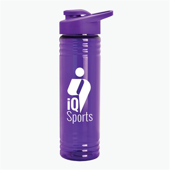 24 oz Slim Fit Water Bottle with Drink-Thru Lid