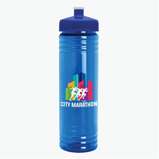 24 oz Slim Fit Water Bottle with Push-Pull Lid - Full Color