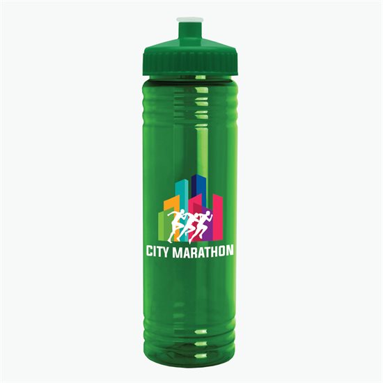 24 oz Slim Fit Water Bottle with Push-Pull Lid - Full Color