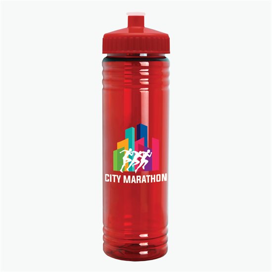 24 oz Slim Fit Water Bottle with Push-Pull Lid - Full Color
