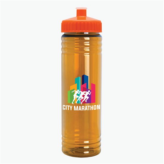24 oz Slim Fit Water Bottle with Push-Pull Lid - Full Color