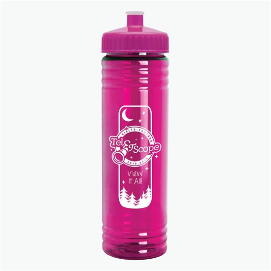 24 oz Slim Fit Water Bottle with Push-Pull Lid