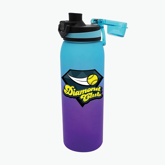 30 oz Halcyon Soft Touch Ombre Sport Bottle - Full Color