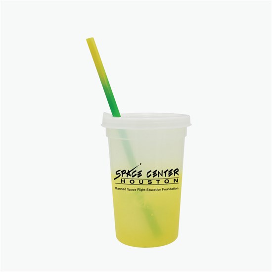 22 oz Mood Color Change Stadium Cup with Lid and Straw - 24-Hour Production