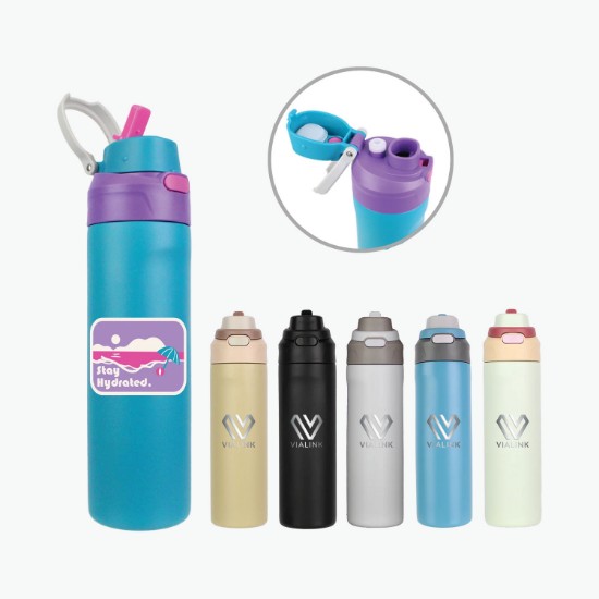 24 oz Oya 2-in-1 Lid Water Bottle - Engraved
