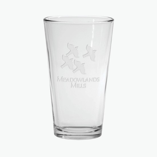 16 oz. Pint Glass - Deep Etched