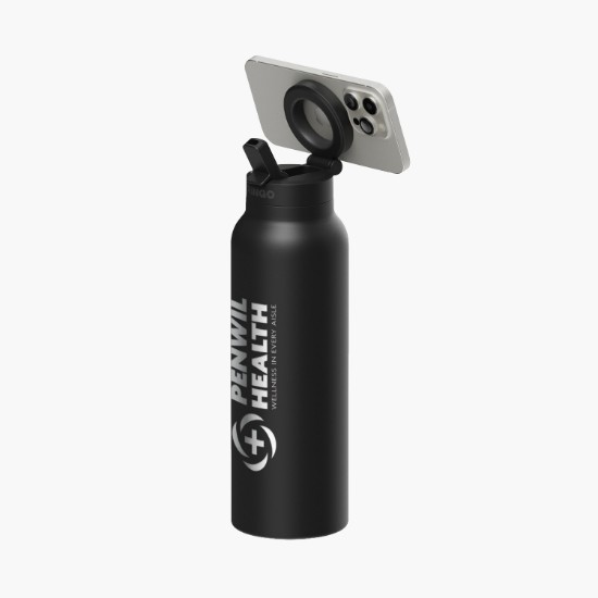 24 oz RINGO Pro Water Bottle with Magnetic Booster Ring - Engraved