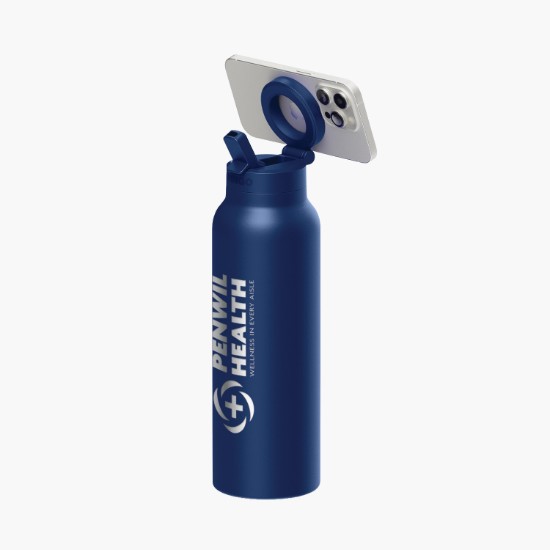 24 oz RINGO Pro Water Bottle with Magnetic Booster Ring - Engraved